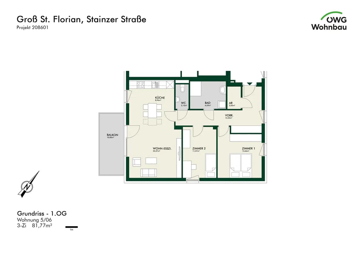 3-Zimmer-Wohnung mieten in Deutschlandsberg – 81,7 m², € 1.039 – Bild 13 von 14