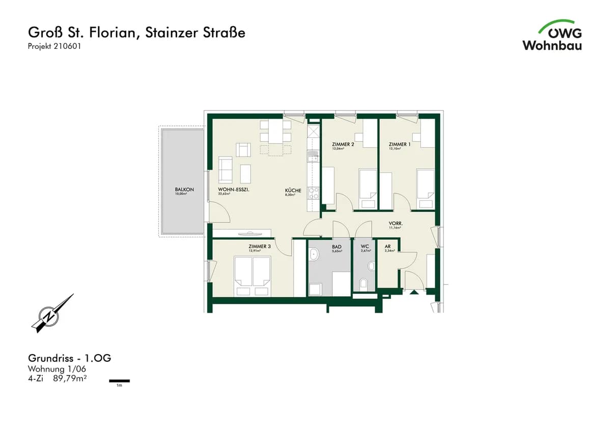 4-Zimmer-Wohnung mieten in Deutschlandsberg – 89,7 m², € 1.130 – Bild 14 von 14