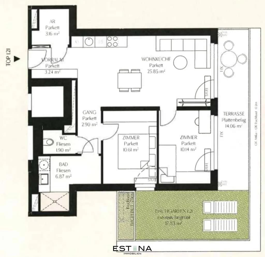 3-Zimmer-Wohnung mieten in Wien – 65,02 m², € 1.795 – Bild 13 von 13