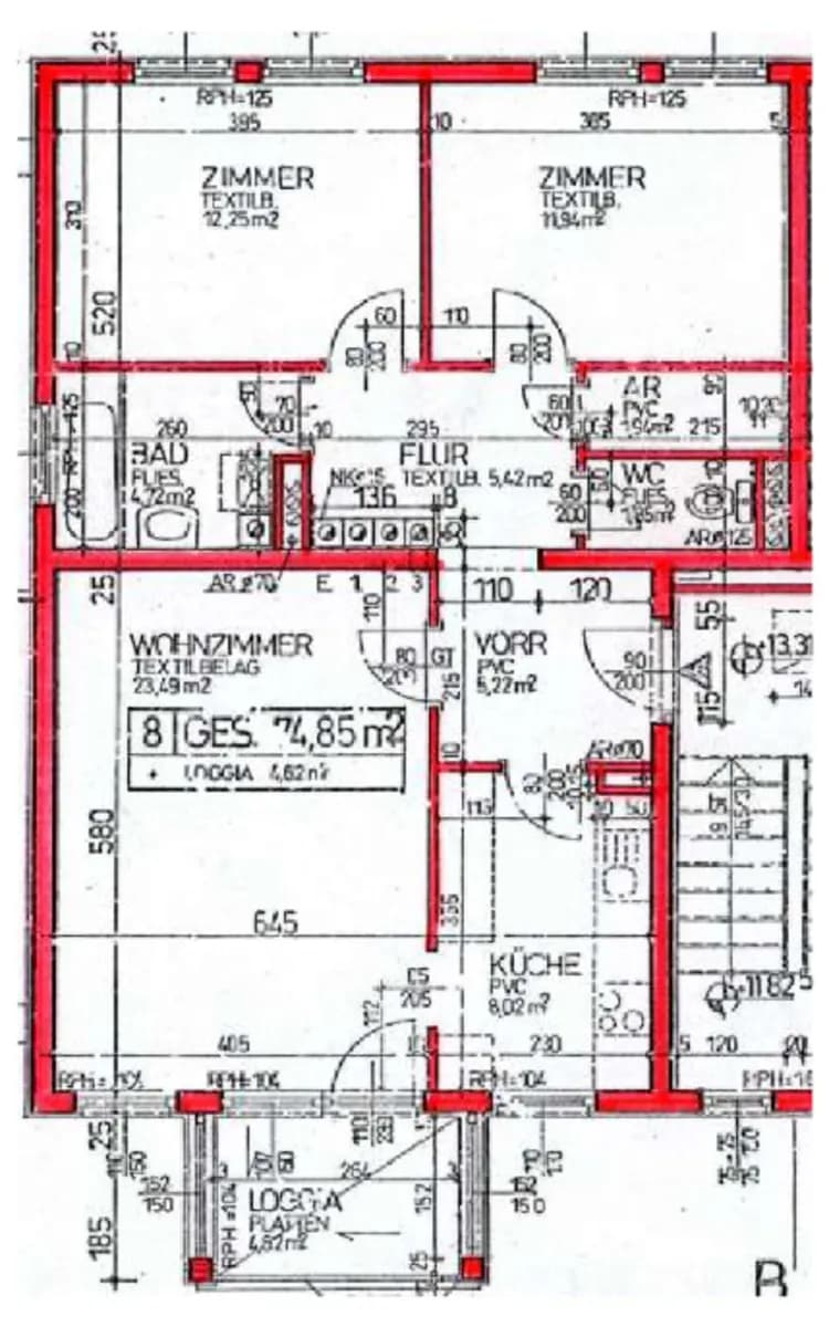 3-Zimmer-Wohnung mieten in Oberpullendorf – 81,88 m², € 652 – Bild 2 von 5