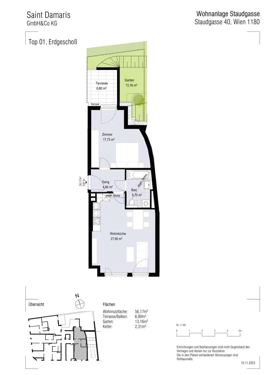 2-Zimmer-Wohnung kaufen in Wien – 56,17 m², € 408.000 – Bild 11 von 12