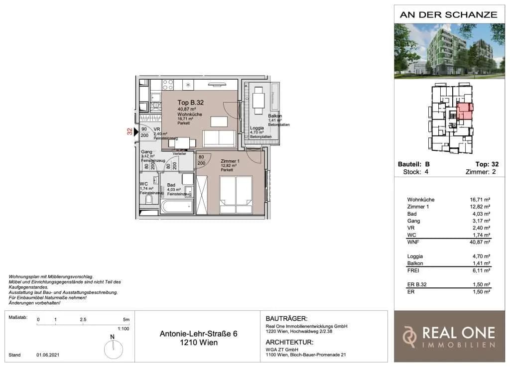 2-Zimmer-Wohnung kaufen in Wien – 40,9 m², € 295.000 – Bild 21 von 21
