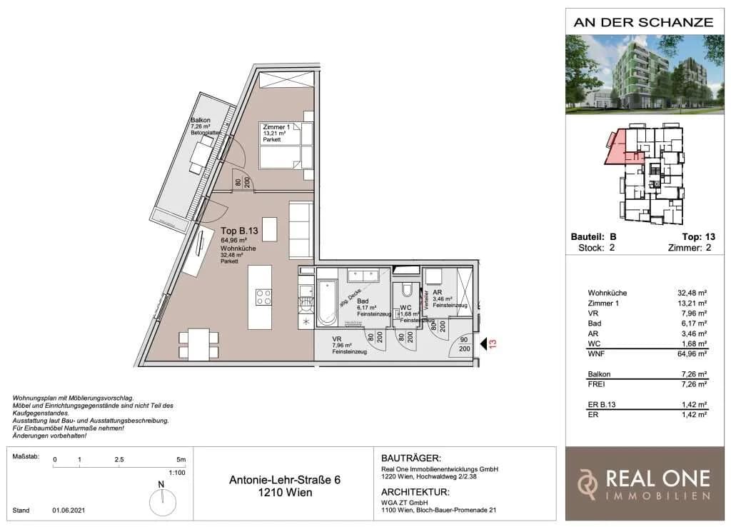 2-Zimmer-Wohnung kaufen in Wien – 64,96 m², € 385.000 – Bild 21 von 21