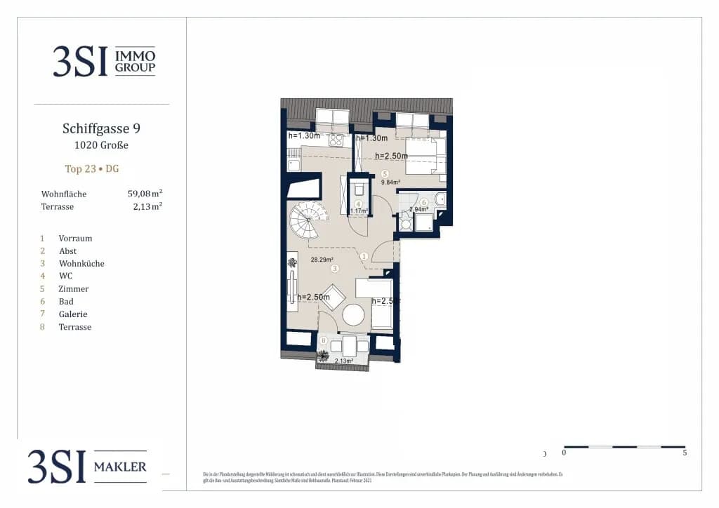 3-Zimmer-Wohnung kaufen in Wien – 59,08 m², € 569.000 – Bild 20 von 21