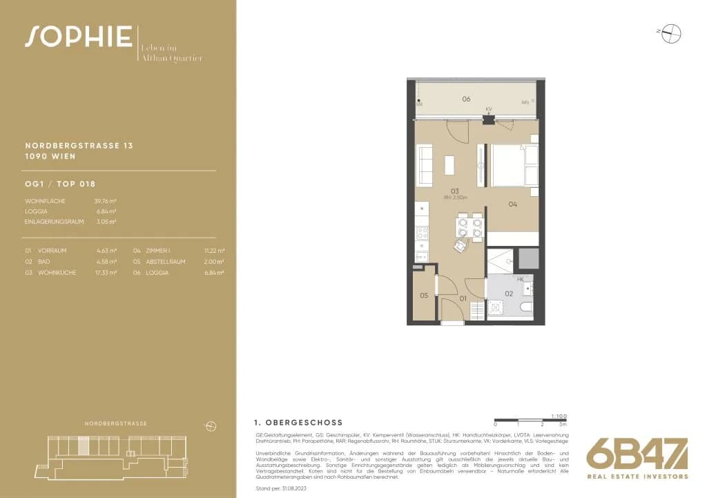 2-Zimmer-Wohnung kaufen in Wien – 40,16 m², € 372.300 – Bild 13 von 13