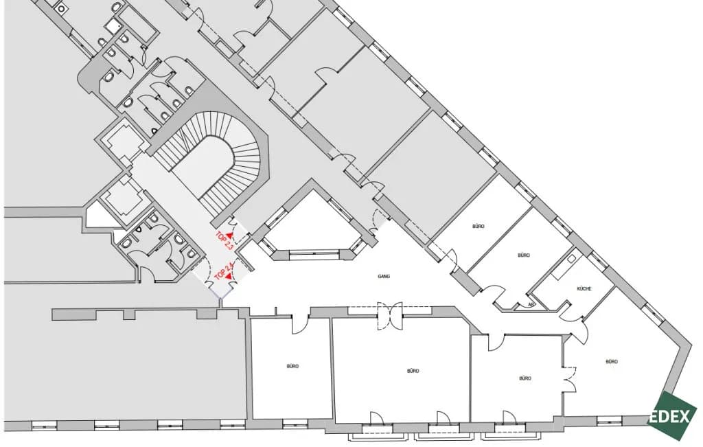 14-Zimmer-Gewerbeimmobilie mieten in Wien – 513 m², € 12.297 – Bild 11 von 11