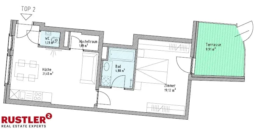 2-Zimmer-Wohnung kaufen in Wien – 48,57 m², € 299.000 – Bild 17 von 18