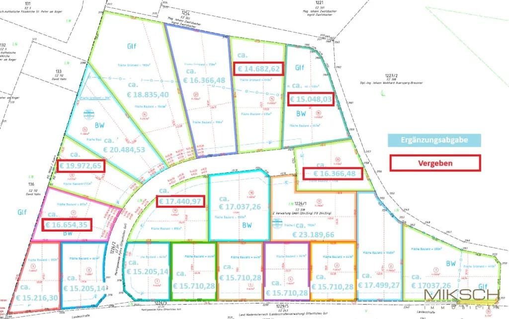 Grundstück kaufen in Sankt Pölten Land – 500 m², € 139 – Bild 2 von 6