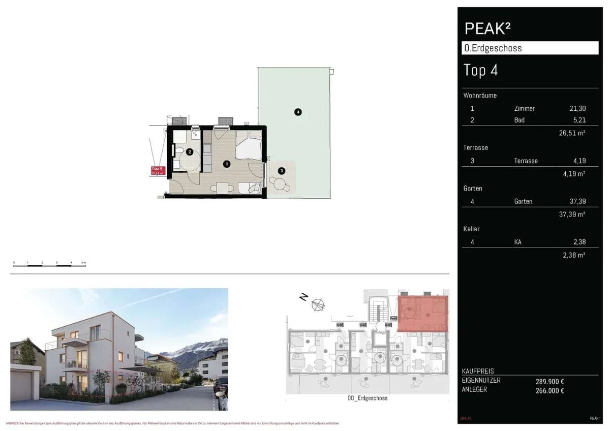 1-Zimmer-Wohnung kaufen in Innsbruck – 26,51 m², € 289.900