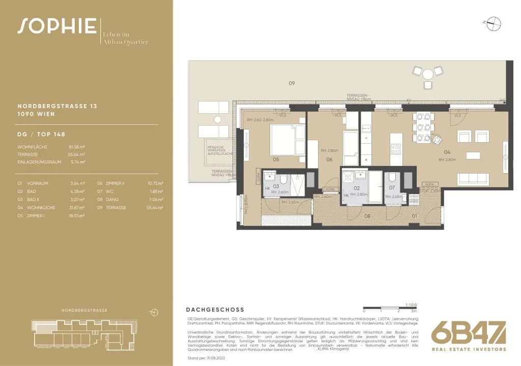3-Zimmer-Wohnung kaufen in Wien – 81,58 m², € 1.150.000 – Bild 14 von 14