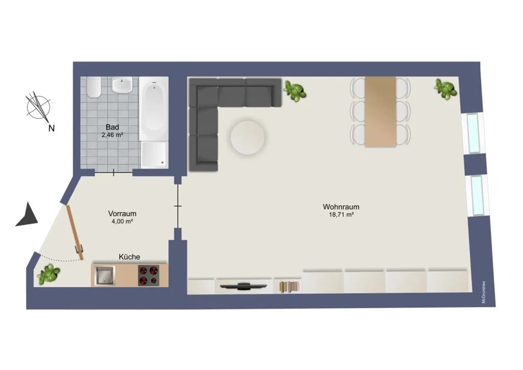 1-Zimmer-Wohnung mieten in Graz – 25,17 m², € 411 – Bild 10 von 10