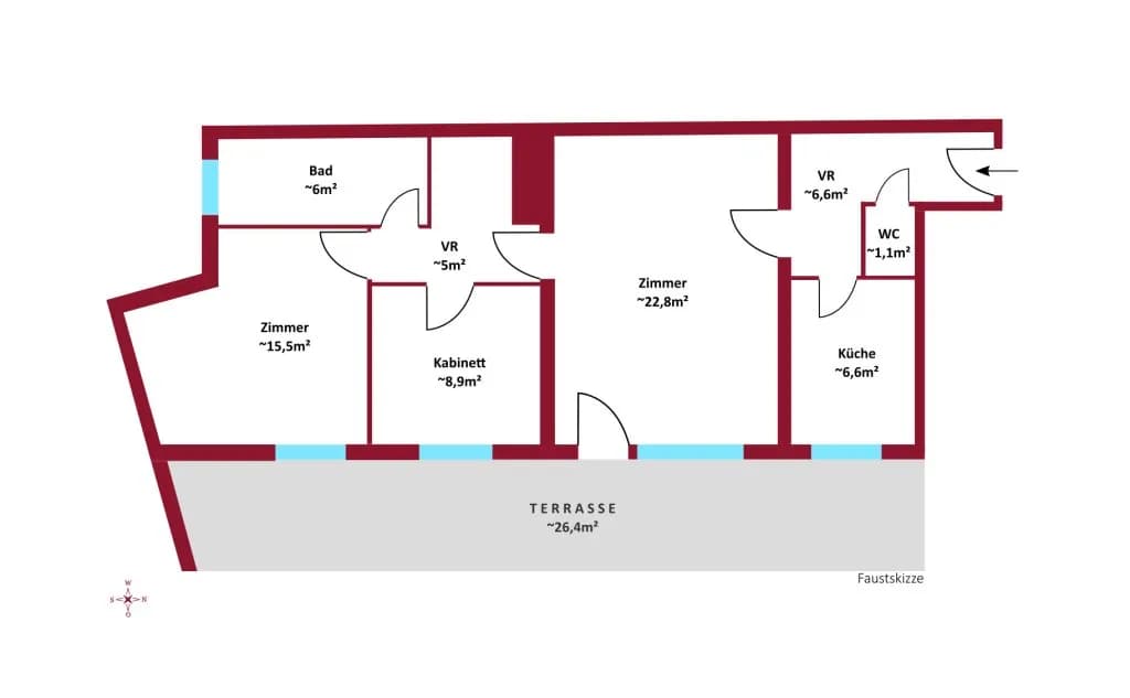 3-Zimmer-Wohnung kaufen in Wien – 72,7 m², € 439.000 – Bild 7 von 7