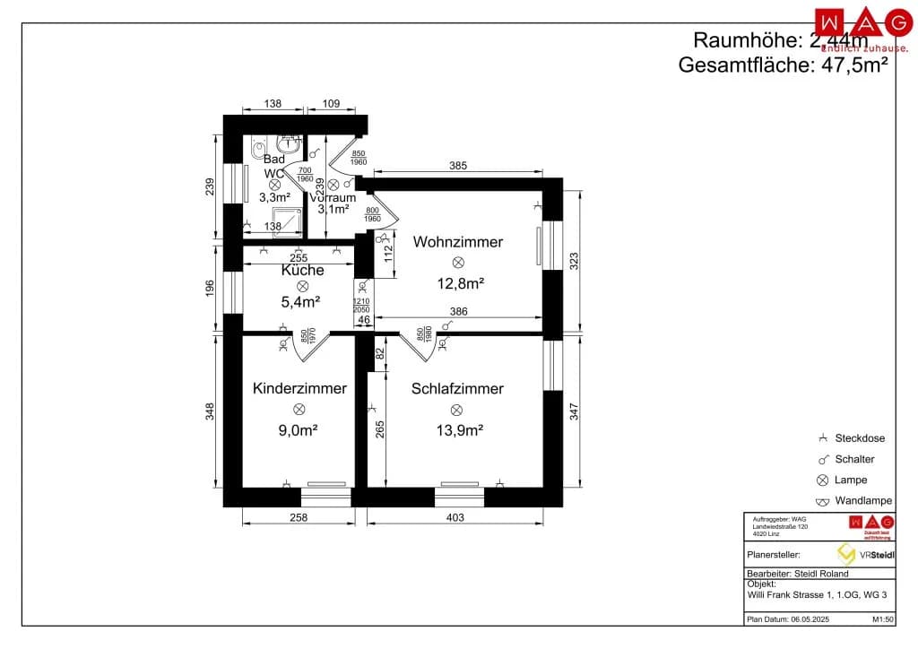 3-Zimmer-Wohnung mieten in Steyr – 47,6 m², € 423 – Bild 14 von 14