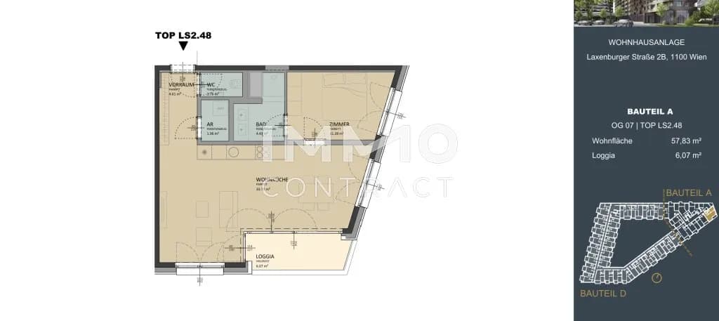 2-Zimmer-Wohnung kaufen in Wien – 57,77 m², € 460.000 – Bild 16 von 16