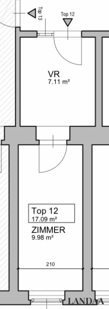 1-Zimmer-Wohnung kaufen in Wien – 17,09 m², € 39.000 – Bild 4 von 4