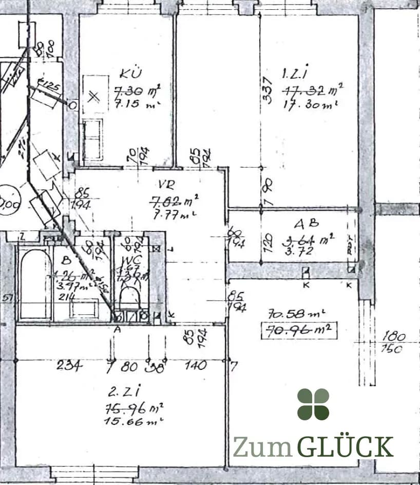 3-Zimmer-Wohnung mieten in Mödling – 70,85 m², € 950 – Bild 2 von 13