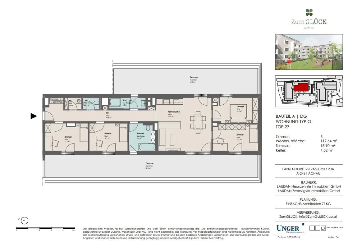 5-Zimmer-Wohnung mieten in Mödling – 117,64 m², € 1.999 – Bild 8 von 11