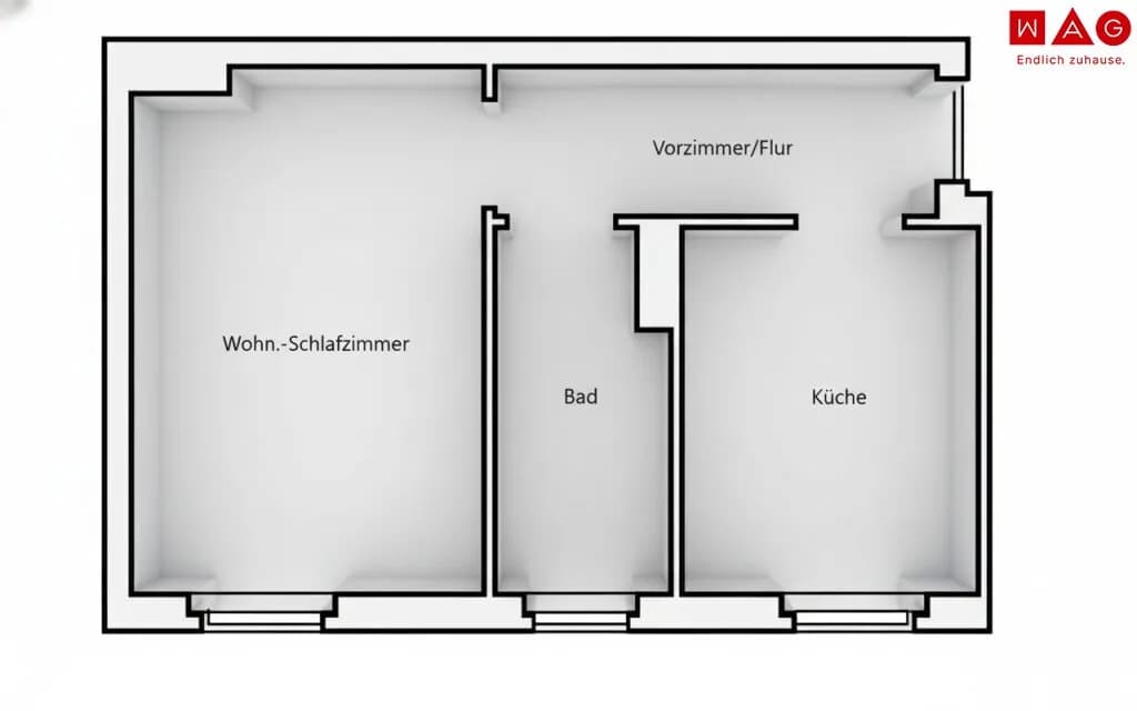 1-Zimmer-Wohnung mieten in Leoben – 37,71 m², € 348 – Bild 6 von 6