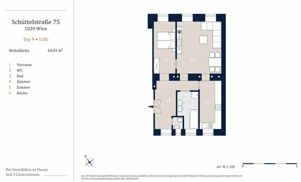 4-Zimmer-Wohnung kaufen in Wien – 118,53 m², € 508.000 – Bild 11 von 11