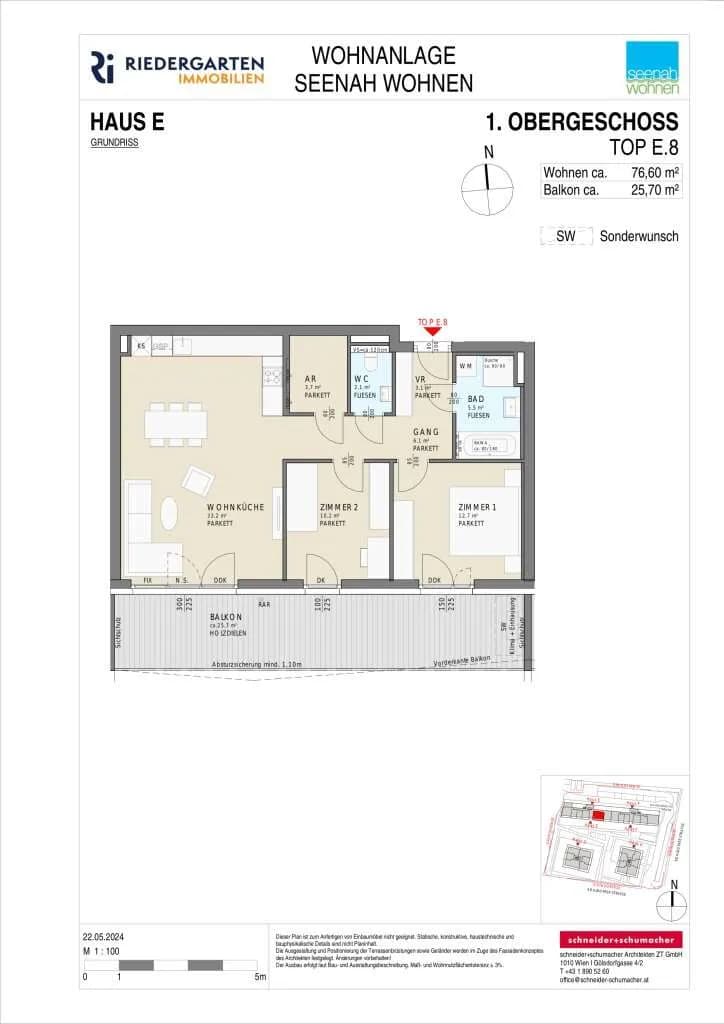 3-Zimmer-Wohnung kaufen in Klagenfurt – 76,6 m², € 399.000 – Bild 6 von 6