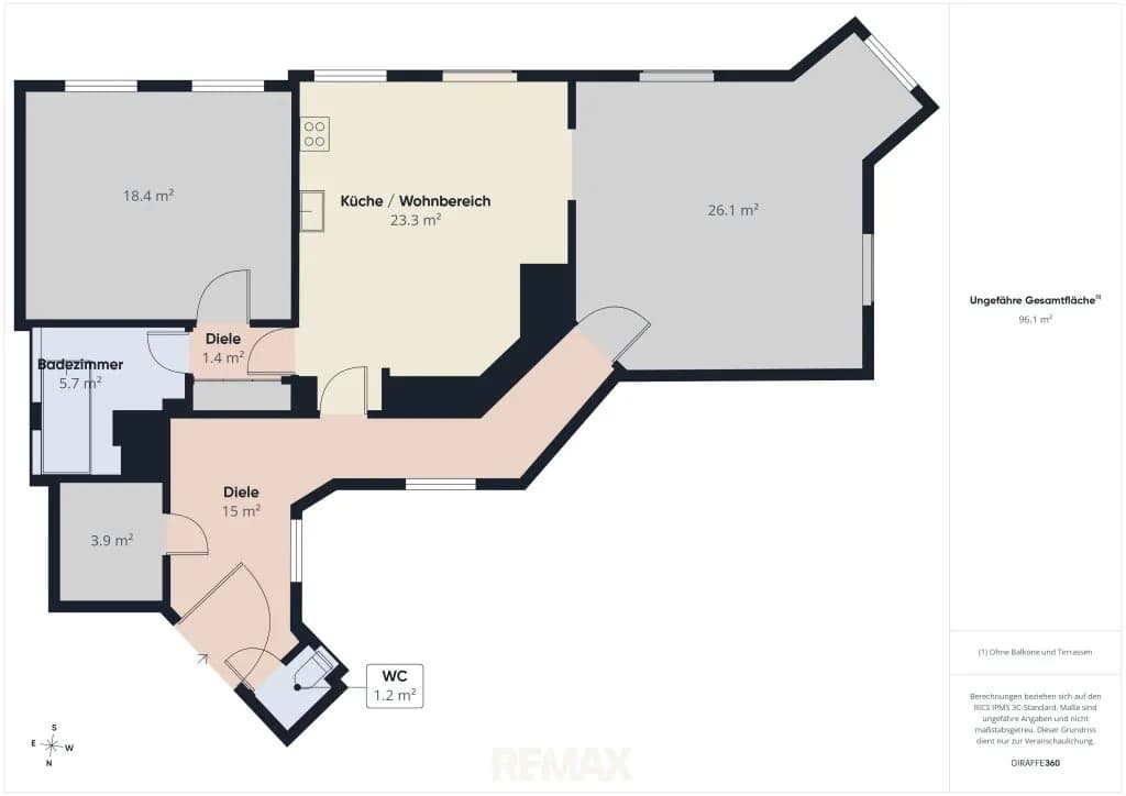 3-Zimmer-Wohnung kaufen in Wien – 96 m², € 299.900 – Bild 8 von 8