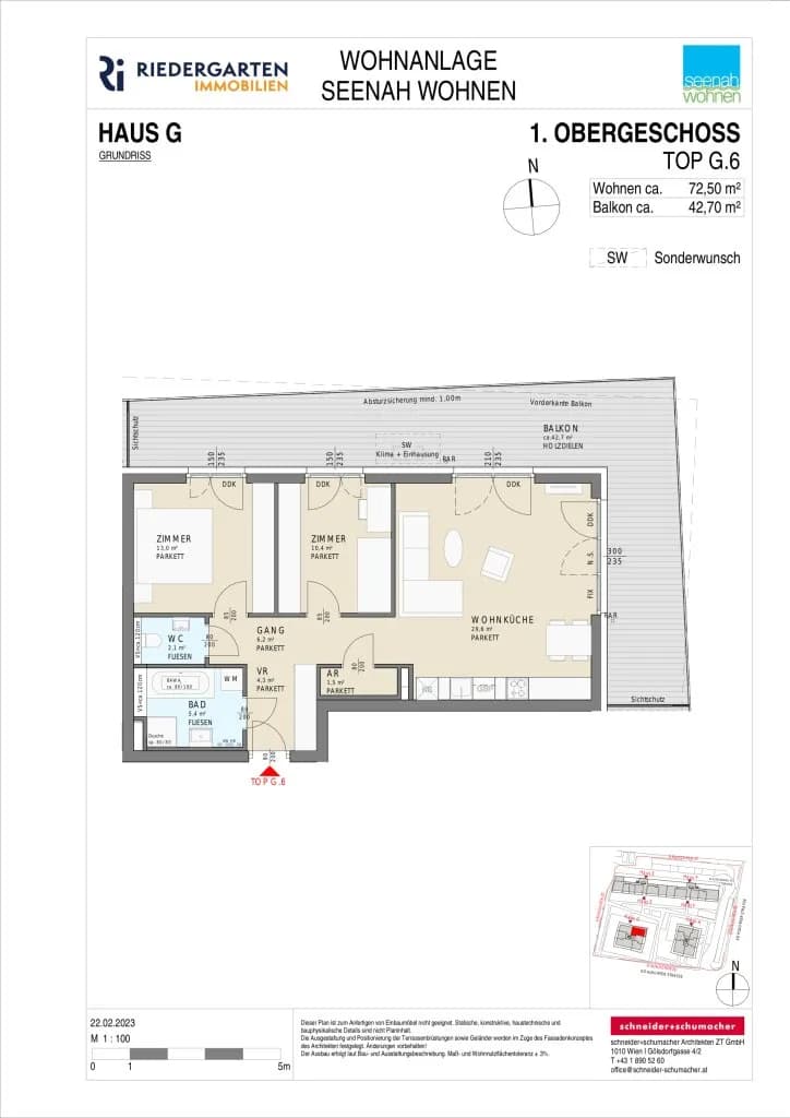 3-Zimmer-Wohnung kaufen in Klagenfurt – 72,5 m², € 337.625 – Bild 7 von 7