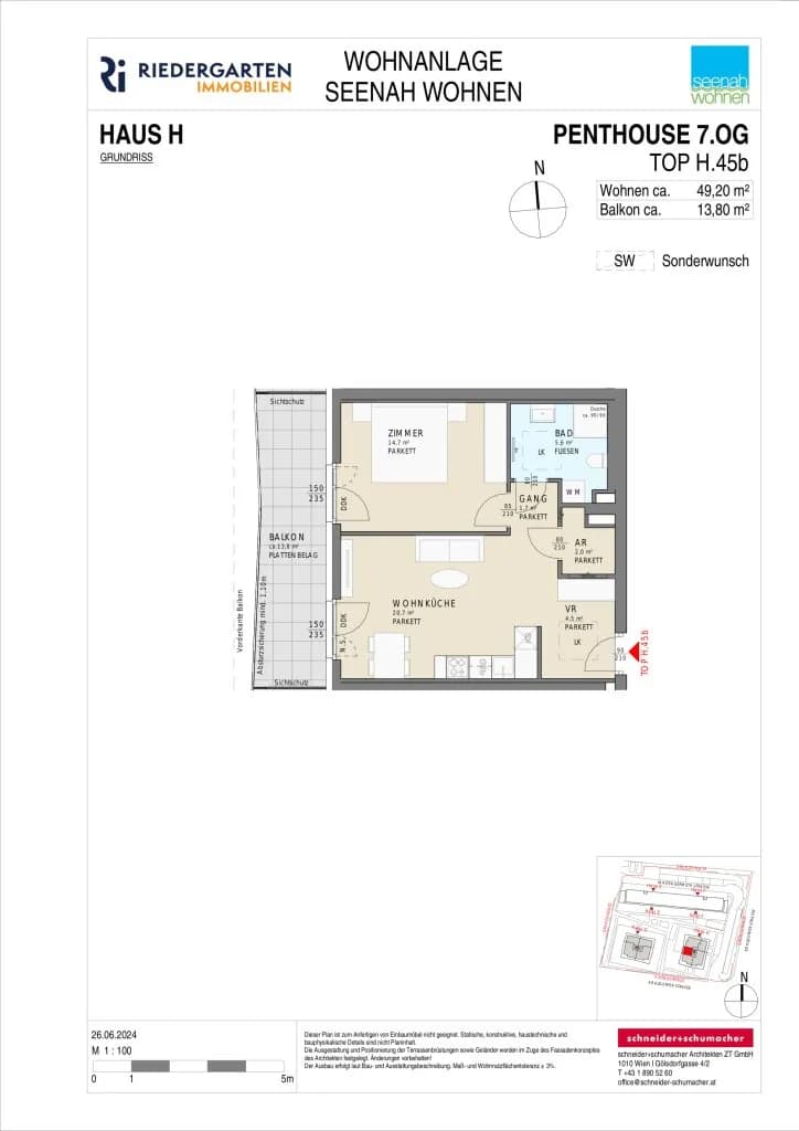 2-Zimmer-Wohnung kaufen in Klagenfurt – 49,2 m², € 328.375 – Bild 7 von 7