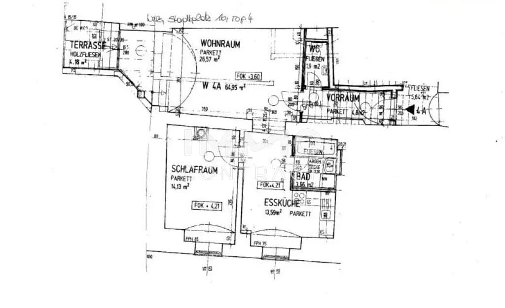 2-Zimmer-Wohnung mieten in Wels – 63,5 m², € 748 – Bild 11 von 11