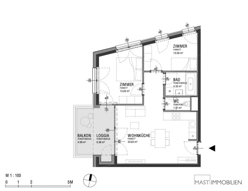3-Zimmer-Wohnung kaufen in Wien – 67,17 m², € 411.000