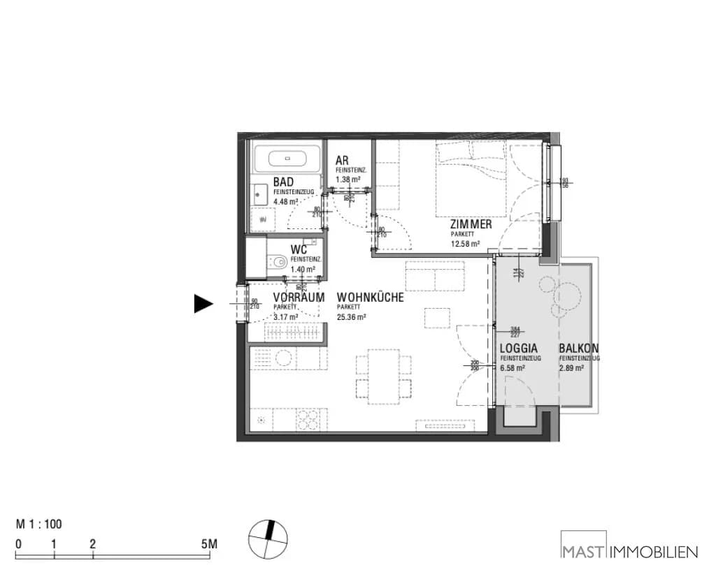 2-Zimmer-Wohnung kaufen in Wien – 54,95 m², € 342.000 – Bild 10 von 10