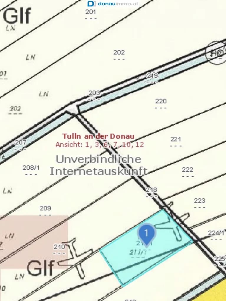 Grundstück kaufen in Tulln – 3 198 m² – Bild 2 von 3