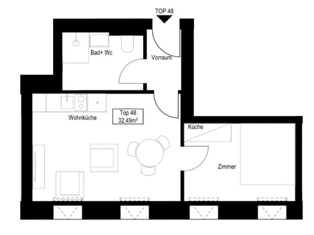 2-Zimmer-Wohnung kaufen in Wien – 32,49 m², € 299.000 – Bild 7 von 8