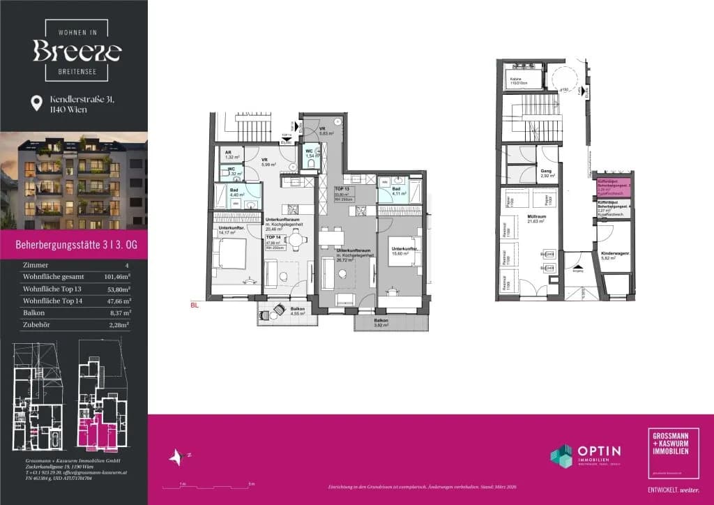 2-Zimmer-Wohnung kaufen in Wien – 53,8 m², € 387.020 – Bild 14 von 14