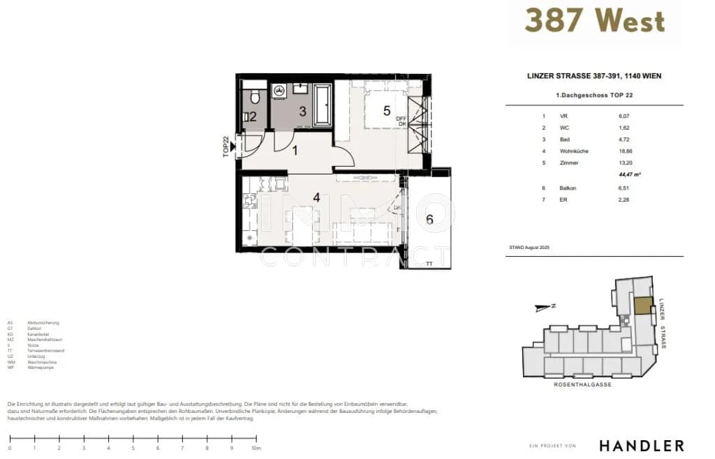 Immobilie kaufen in Wien – 44,47 m², € 270.100 – Bild 6 von 6
