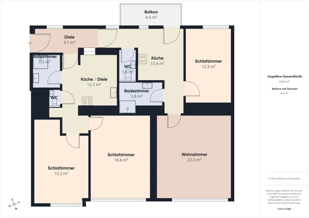 4-Zimmer-Wohnung kaufen in Wien – 108 m², € 375.000 – Bild 21 von 21