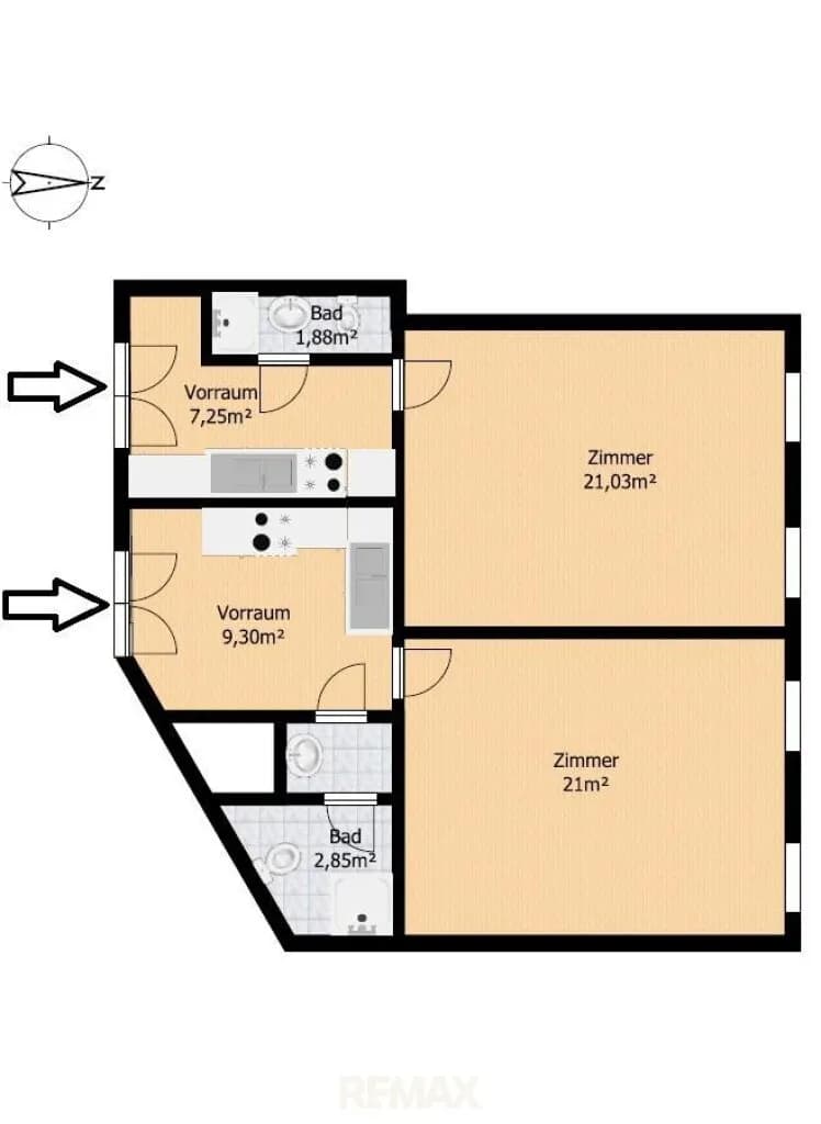 2-Zimmer-Wohnung kaufen in Wien – 62,6 m², € 225.000 – Bild 16 von 17