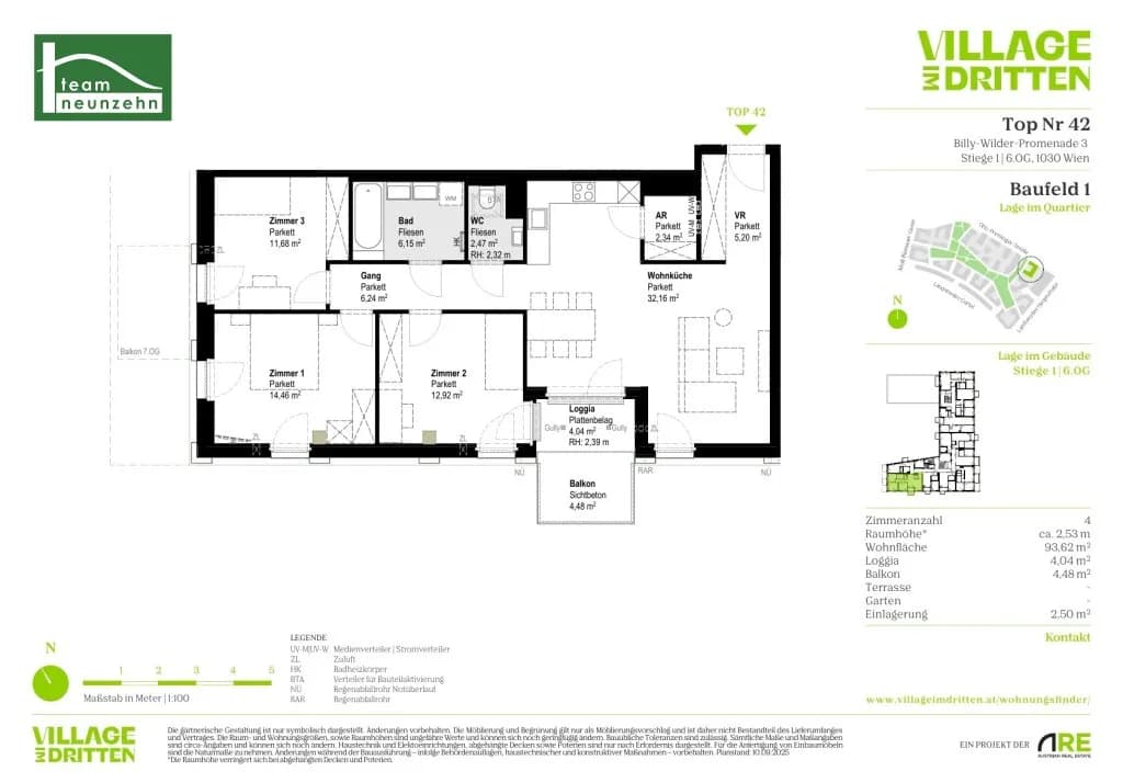 4-Zimmer-Wohnung mieten in Wien – 94,14 m², € 2.329 – Bild 29 von 29