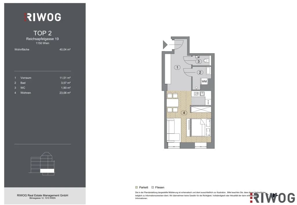 1-Zimmer-Gewerbeimmobilie kaufen in Wien – 40,04 m², € 185.000 – Bild 11 von 11