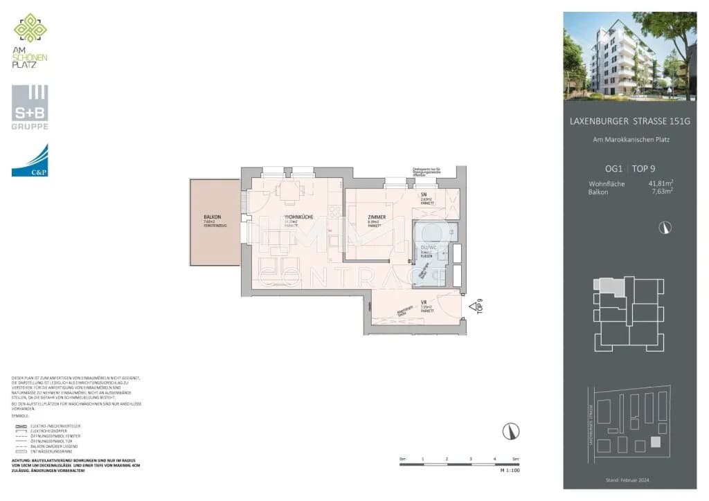 2-Zimmer-Wohnung kaufen in Wien – 41,81 m², € 344.000 – Bild 11 von 11