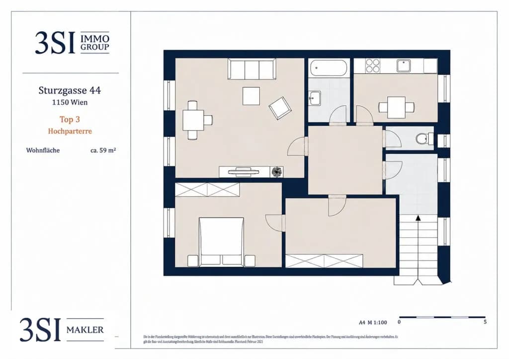 2-Zimmer-Wohnung kaufen in Wien – 59 m², € 210.000 – Bild 10 von 10