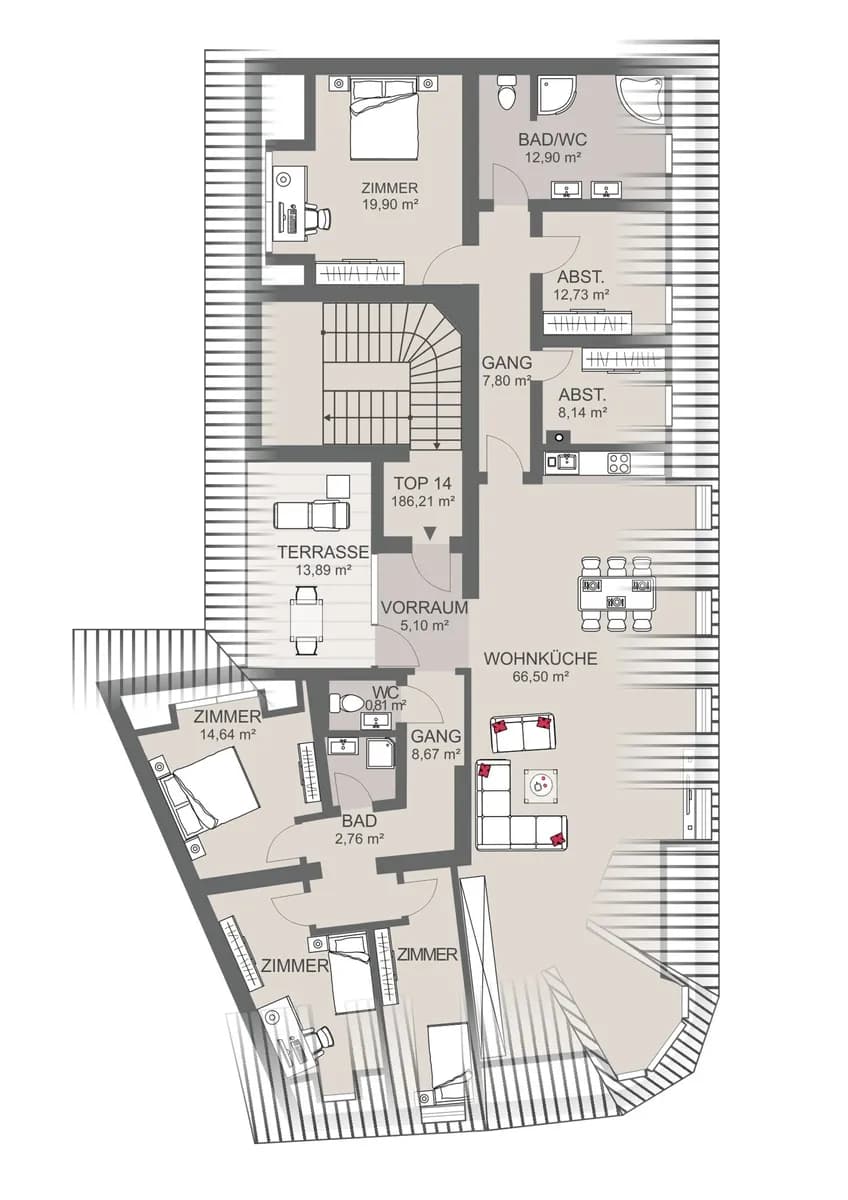 5-Zimmer-Wohnung kaufen in Wien – 186 m², € 1.290.000 – Bild 9 von 9