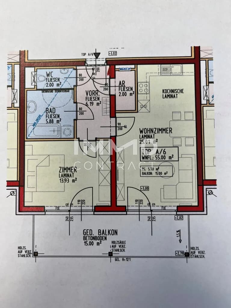 2-Zimmer-Wohnung mieten in Melk – 55 m², € 700 – Bild 10 von 10