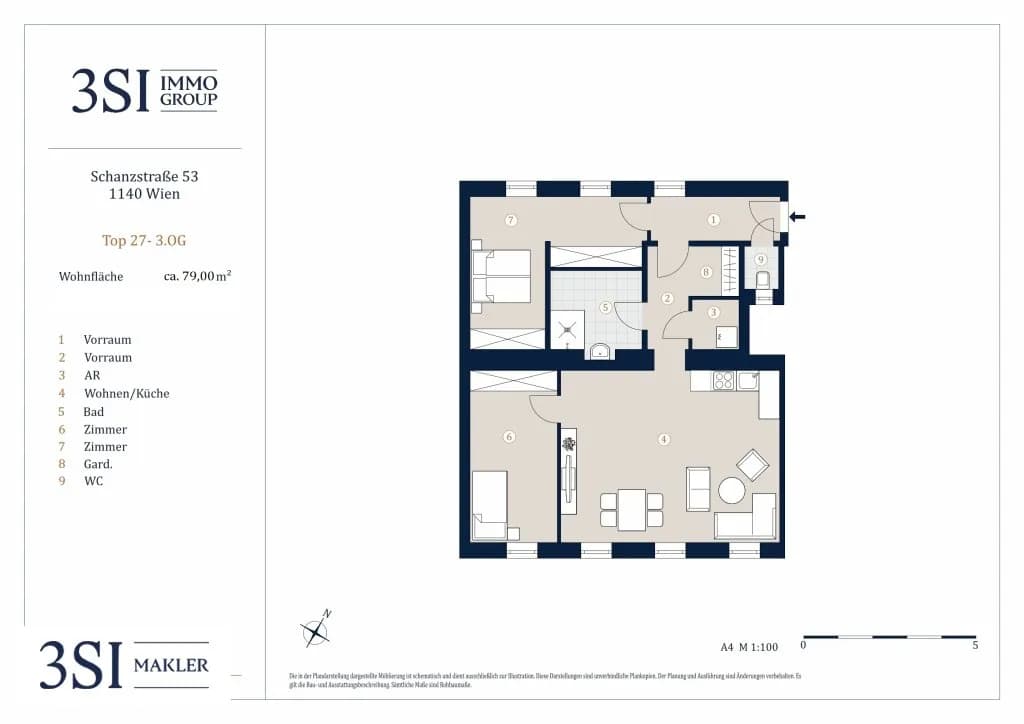 3-Zimmer-Wohnung kaufen in Wien – 79 m², € 521.000 – Bild 13 von 13