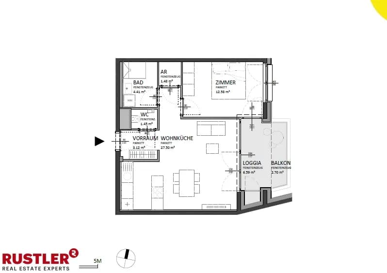 2-Zimmer-Wohnung kaufen in Wien – 57,13 m², € 364.000 – Bild 13 von 14