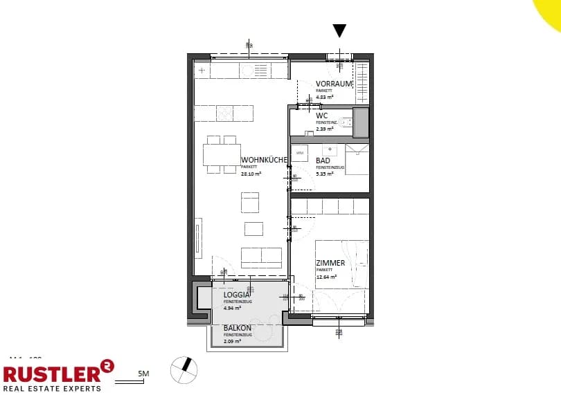 2-Zimmer-Wohnung kaufen in Wien – 57,13 m², € 352.000 – Bild 10 von 11