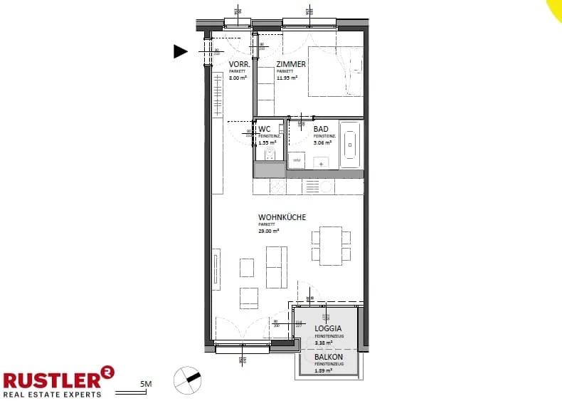 2-Zimmer-Wohnung kaufen in Wien – 58,94 m², € 346.000 – Bild 13 von 14