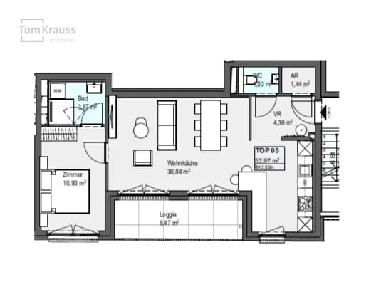 2-Zimmer-Wohnung kaufen in Wien – 61,44 m², € 380.000 – Bild 3 von 11
