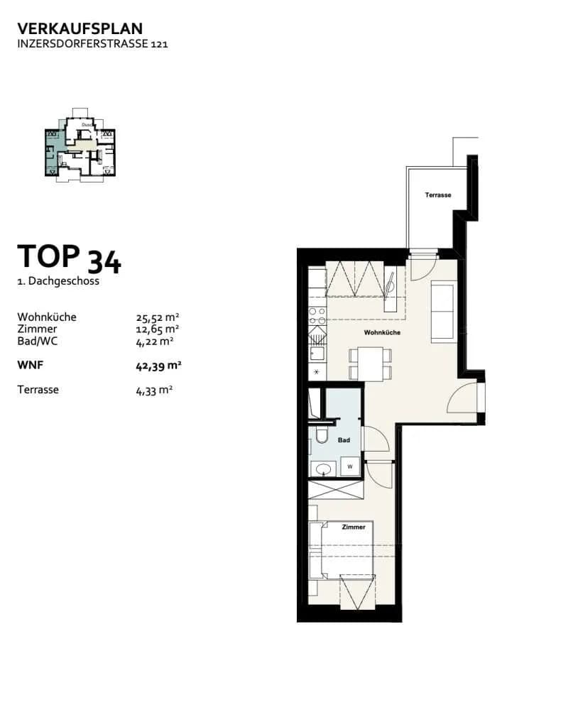 2-Zimmer-Wohnung kaufen in Wien – 42,36 m², € 339.003 – Bild 12 von 12