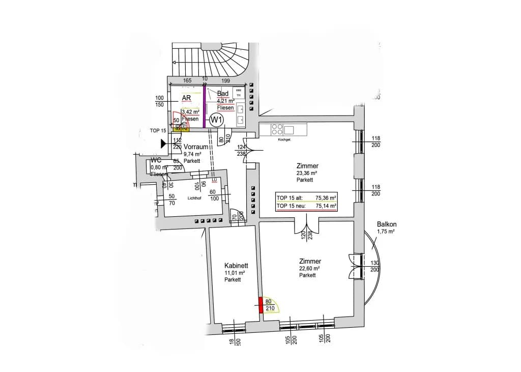 3-Zimmer-Wohnung kaufen in Wien – 75 m², € 538.900 – Bild 13 von 13