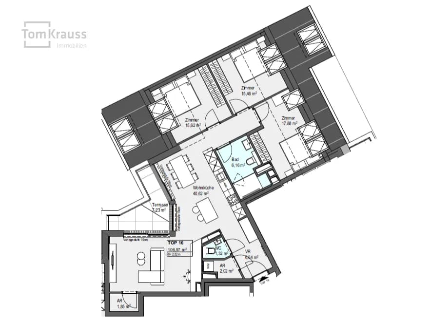 4-Zimmer-Wohnung kaufen in Wien – 106,97 m², € 799.000 – Bild 4 von 11